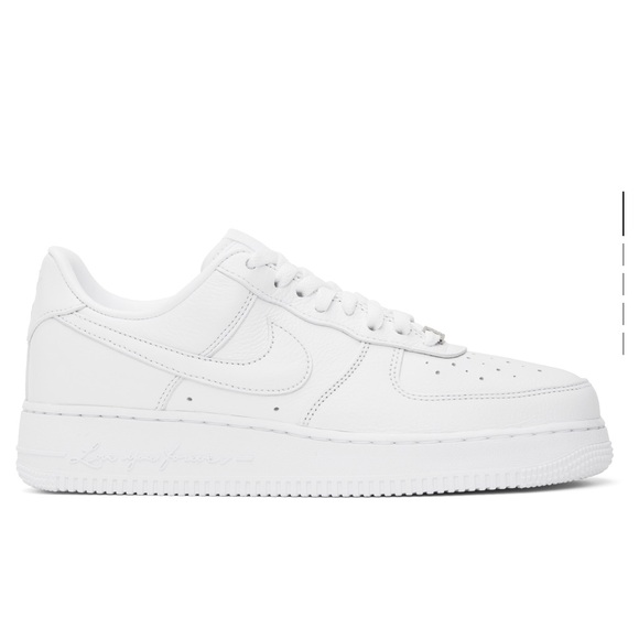 Nike Shoes - nike : white drake nocta edition air force 1 low (GS) “ love you forever”
